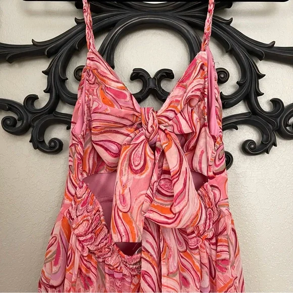 Jessica Simpson Women’s Halter Tiered Maxi Dress Size S - Picture 4 of 13